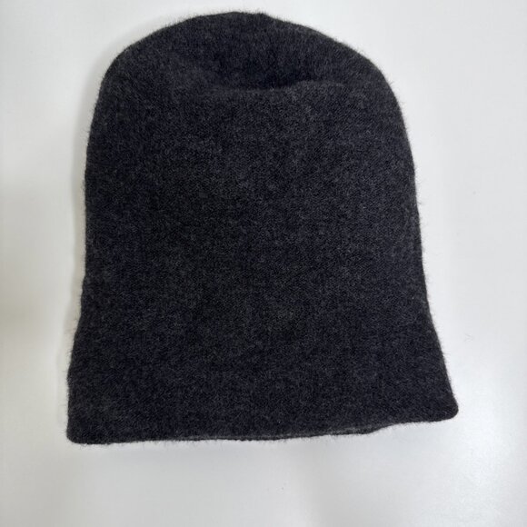 Smartwool Cozy Cabin Hat Adult O/S Gray Wool Blend Winter Beanie Double Layer - Picture 6 of 7